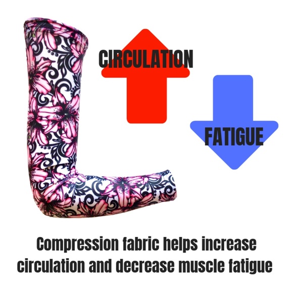 Lilly Print Arm Sleeves / Arm Warmers /Sun Sleeves - Picture 8 of 9